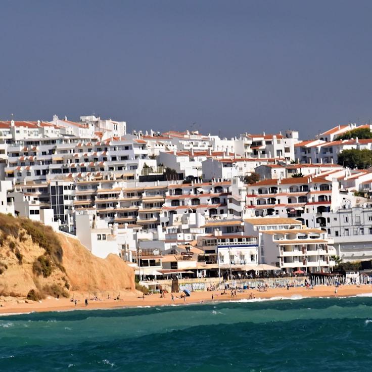 Entertainment zone at night in Canada